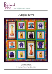 Jungle Bums Quilt Pattern By Patchwork Bliss Quilting Applique Patchwork