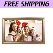 Large 16" Touchscreen Digital Photo Frame - Instant WiFi Sharing & 32GB Storage
