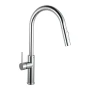 DR Brass Pull Out Kitchen Mixer Tap Laundry Sink Swivel Spout Faucet WELS Swivel Chrome