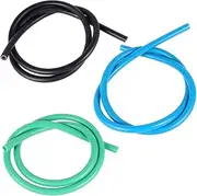 GOOHOCHY 3Pcs Latex Resistance for Expander Workout Accessories Lightweight Portable Elastic Tubing for Home Outdoor Exercise Custom Lengths Random Color