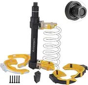 Amerbm Spring Compressor Tool Macpherson Interchangeable Fork Strut Coil Extractor Tool Set with Safety Guard (Overload Protection Device) and Carrying Case Allow The Use of Impact Wrenches
