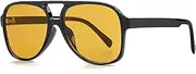 [NIDOVIX] Polarized Classic Vintage Aviator Sunglasses for Men Women Large Frame Retro 70s Sunglasses