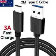 2M Type C To USB A Cable Fast Charging Cable Heavy Duty For iPad Pro iPad Air