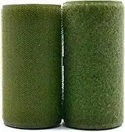 Sew-on Hook Tape, Hook and Loop Tape 100MM No Self Adhesive Nylon Fabric Fastener,2 Yards/Pair, Army Green