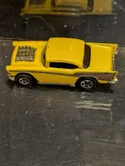 Hot Wheels - 57 Chevy Flyin' Colors Casting - No Chrome Base Variation NEAR MINT