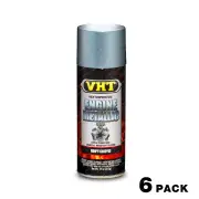 6 x VHT Engine Metallic High Temperature Spray Paint Titanium Silver SP403