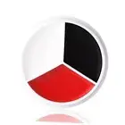 Clown Makeup Wheel,Cream White Black Red Face Body clown makeup wheel