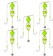 Carp Bait Holder, Catfish Rigs | 5 Pieces Shrimp Hooks, Fishing Equipment for Offshore, Boat, Freshwater and Saltwater