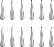 Healeved 16pcs Croissant Molds Cannoli Cone Waffle Cone Metal Cone Molds Cannoli Shaper Pastry Baking Molds Brioche Pans Bread for Cannoli Tubes DIY Cannoli Tubes Miss Horns Small Pastries