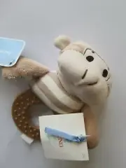 NEW WITH TAGS BABY THEETHER Silly Stripe Plush Monkey TAM STRIPED NEW GUND