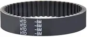 1Pc Teeth 183-193 Perimeter 1464mm-1544mm 8M Black Neoprene Closed Loop Timing Belt Width 20mm-30mm for CNC Machine/Step Motor(1496mm(187 Teeth),30mm)