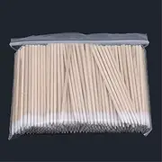 Littlepa 300pcs Bamboo Cotton Swabs with Wooden Sticks
