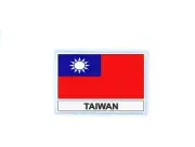 Patch badge iron on glue flag country RC taiwan