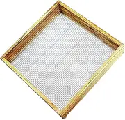 Rock Sifter - Versatile Landscaping and D?cor Material | Solid Wooden Gravel Sifter Compost Soil Screen Sifter, Planter, Flower Beds, Pathways, Sustainable Wooden Pebbles for Stylish Home Design