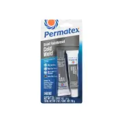 3 x Permatex Steel Reinforced Cold Weld Bonding Compound 2x29ML Dries Dark Grey