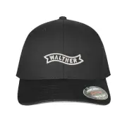 Walther Arms Logo Embroidered Flexfit Hat Tactical Defense 2A Army Black Cap