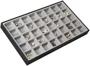 [J JACKCUBE DESIGN] JackCubeDesign Stackable Leather Jewelry Tray Earring Necklace Bracelet Ring Organizer Display Storage Box-MK212