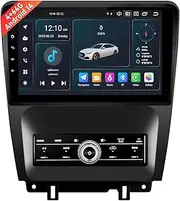 Car Radio Upgrade for 2010-2014 Ford Mustang, 10.1" QLED Android 14.0 Car Stereo with SWC GPS Navi WiFi/4G AM/FM/RDS Bluetooth, Support CarPlay Android Auto(Octa-Core 4GB RAM+64GB ROM)