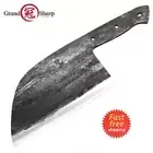 Handmade Chef Knife Clad Forged Steel Meat Cleaver Kitchen Knife DIY Blank Blade