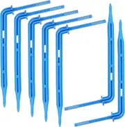 Kisangel 100pcs Adjustable Dripper Stake Irrigation Support Stakes Drip Stakes Drip Irrigation Micro Irrigation Drippers Irrigation Tube Stakes Stake Dripper Accessories Plant