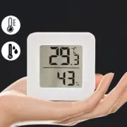 Digital Thermometer Indoor Home Clock Hygrometer Humidity Temperature Meter LCD