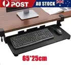 Keyboard Tray Under Desk Comfort Keyboard Drawer Large Clamp for Computers Table