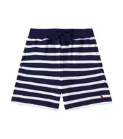 [Polo Ralph Lauren Kids] Polo Ralph Lauren Kids Striped cotton-blend jersey shorts Y 1,5 blue