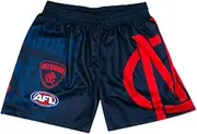 [AFL] Melbourne Demons Youth Logo Footy Shorts