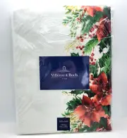 Villeroy & Boch Christmas Foliage Tablecloth Oblong 60in X 84" Rectangle New