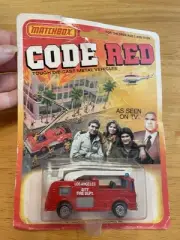 MATCHBOX CODE RED LOS ANGELES CITY FIRE DEPTMENT SNORKEL BLISTERCARD M116