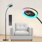 Floor Lamp with Fan Fan Light with RGB 18w/1500lm LED Floor Famp, Stepless Ad...