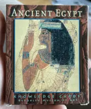 VINTAGE NEW IN BOX SEALED ANCIENT EGYPT KNOWLEDGE CARDS BROOKLYN MUSEUM OF ART