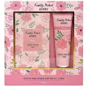 Freshly Picked Words Gift Set Hand Cream & Soap Bar Rose, EJF E10067