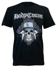 Body Count Men Attack Slim-Fit T-Shirtarge Black-w266 Exquisite Workmanship L
