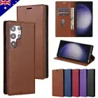 For Samsung S25 S24 FE S23 S22 Ultra Plus Note20 Flip Leather Wallet Case Cover