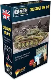 Warlord Games Crusader MK I/II Tank Military Miniature - Collectible Single Miniature - Small - Adult - Resin - No Assembly Required - No Batteries Required - One Crusader MK I/II Tank