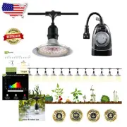 Full Spectrum LED Grow Light Strip with Timer - Ideal for Greenhouse Gardening