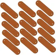 Angoily 200pcs Faux Leather Labels for Clothing Durable DIY Tags for Sewing Knitting and Crafting Versatile Synthetic Leather Tags for Jeans Hats and Bags
