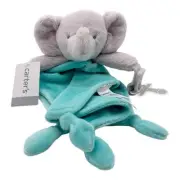 Carter's 15" Cuddle Blanket Elephant Rattle Pacifier Holder Plush Lovey Soother