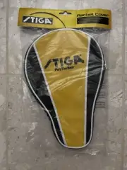 New STIGA Table Tennis Racket Cover One Size, Black /Yellow! Nip!
