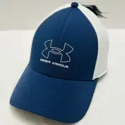 Under Armour Iso-Chill Driver Mesh Golf Hat Cap Stretch Flex XL/2XL Blue