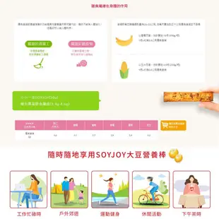 SOYJOY 大豆營養棒 杏仁巧克力 蛋白棒 能量棒 Soy Nutrition Bar 盒裝 巴弟蛋白