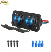 Dual QC 3.0 USB Ports Fast Car Charger Socket Outlet Fits For Marine Boat Truck