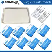 Scalpel Sterile Blades With Scalpel Surgery Handles + Instruments Tray