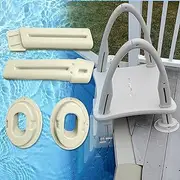 CK7200 Deck Mount Conversion Kit Fit for confer Plastics 7200 Roll Guard Above Ground Swimming Pool A-Frame Ladders Warm Gray 5-Year Free Replacement