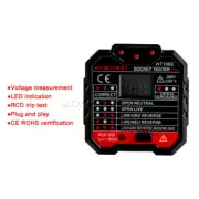 LCD Digital Voltmeter Socket Tester Charger Detector Test Voltage Tester 30mA