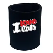 Animal Love Cats Stencil - Funny Novelty Stubby Holder