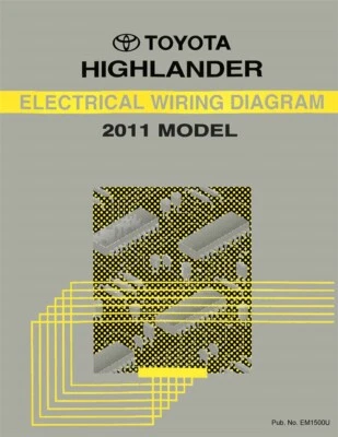2011 Toyota Highlander Wiring Diagrams Schematics Layout Factory OEM