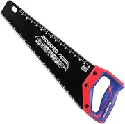 [WORKPRO] Hand Saw, 16-Inch Universal Handsaw with Non-Slip Comfortable Handle, Anti-rust Wood Saw With Chip Removal Design, Heavy-Duty Hand Saw for Cutting Wood, Laminate, PVC