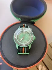 BLANCPAIN X SWATCH INDIAN OCEAN BIOCERAMIC SCUBA FIFTY FATHOMS AUTOMATIC WATCH